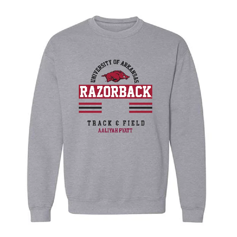 Arkansas - NCAA Women's Track & Field : Aaliyah Pyatt - Classic Fashion Shersey Crewneck Sweatshirt Hoodie with Turtle Neck Cozy Winter Arkansas - NCAA Women's Track & Field : Aaliyah Pyatt - Classic Fashion Shersey Crewneck Sweatshirt Hoodie with Turtle Neck Cozy Winter