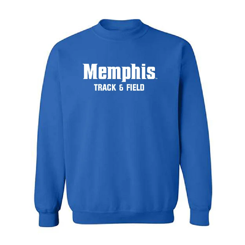 Memphis - NCAA Women's Track & Field : Mi'Asia Bergmann - Classic Fashion Shersey Crewneck Sweatshirt Hoodie with V-Neck Classic Versatile Memphis - NCAA Women's Track & Field : Mi'Asia Bergmann - Classic Fashion Shersey Crewneck Sweatshirt Hoodie with V-Neck Classic Versatile