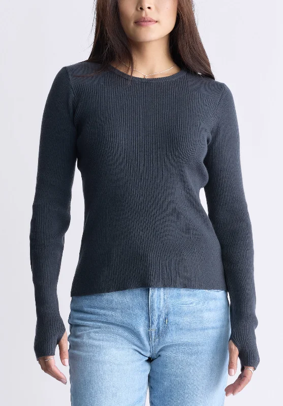Zoella Women's Close-Fit Ribbed Sweater Top, Raven Grey - SW0098F Boxy Sweater Fitted Sweater A-Line Zoella Women's Close-Fit Ribbed Sweater Top, Raven Grey - SW0098F Boxy Sweater Fitted Sweater A-Line