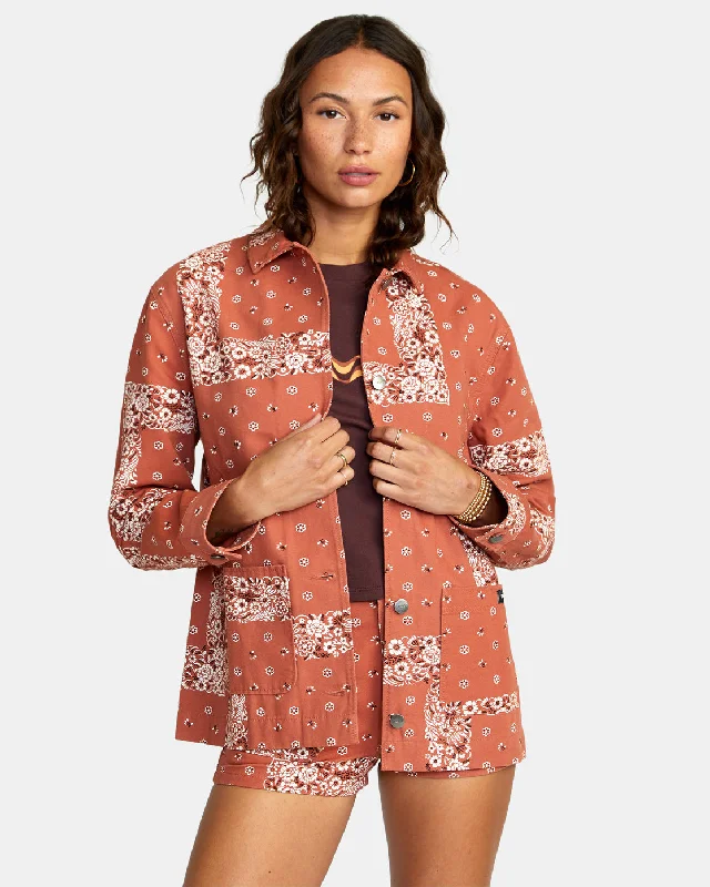 Chorelist Oversized Jacket - Cinnamon Embroidered Jacket Appliqued Jacket Beaded Jacket Chorelist Oversized Jacket - Cinnamon Embroidered Jacket Appliqued Jacket Beaded Jacket