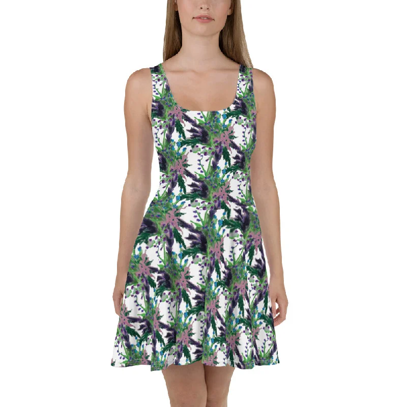 Flower Explosion Skater Dress