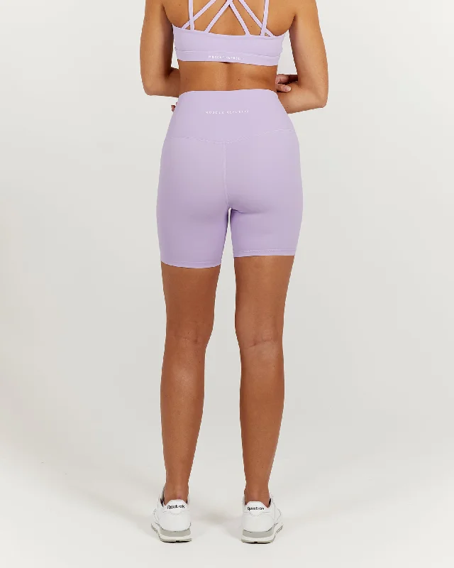 LUXE BIKER SHORTS V2 - LILAC