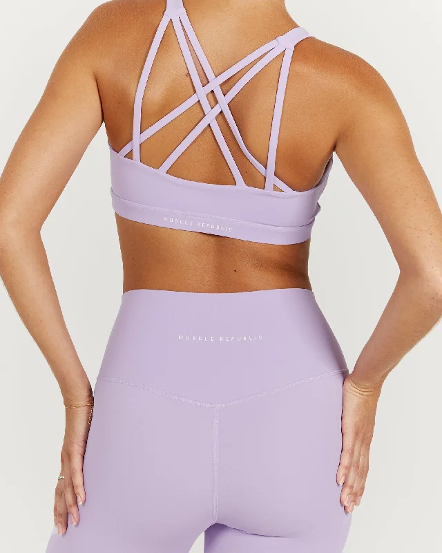 LUXE BIKER SHORTS V2 - LILAC