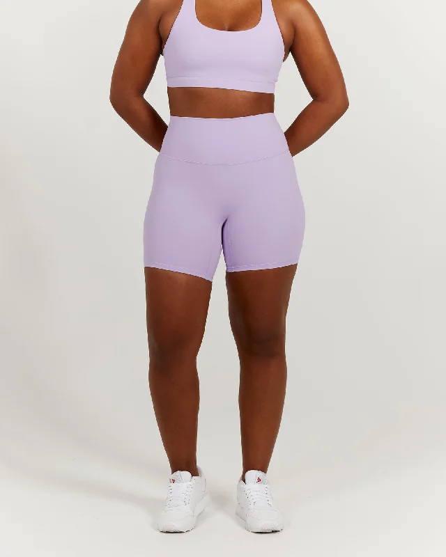 LUXE BIKER SHORTS V2 - LILAC