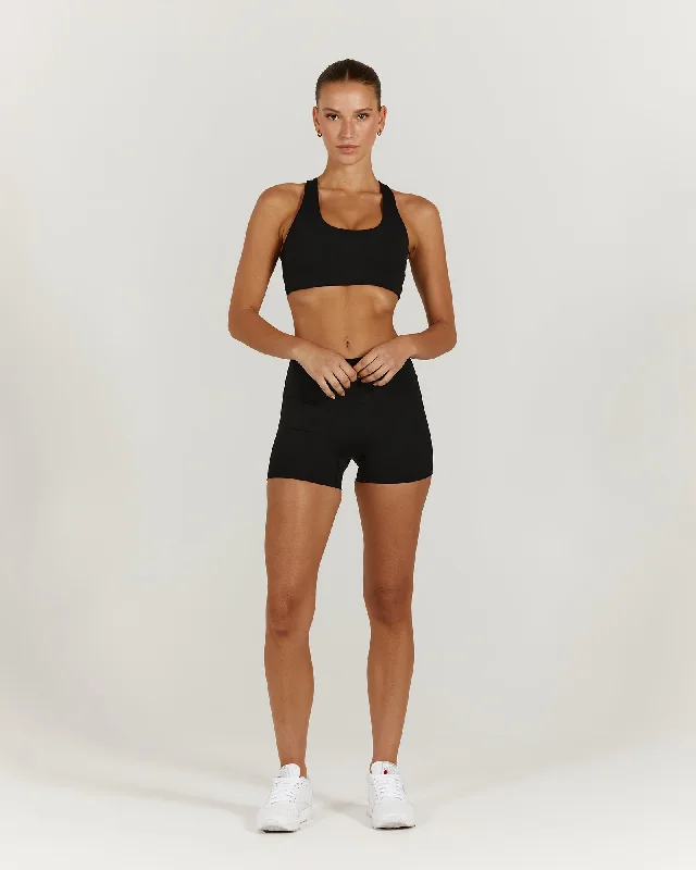 LUXE MINI SHORTS - BLACK