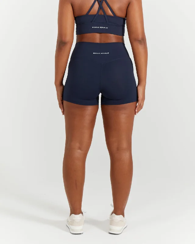 LUXE MINI SHORTS - DEEP NAVY