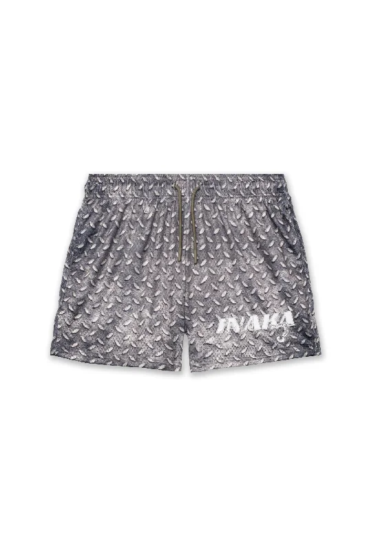 METAL MESH SHORTS - IRON