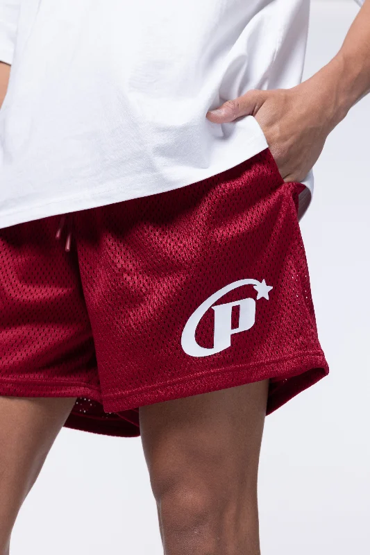 PSTAR MESH SHORTS - CRIMSON