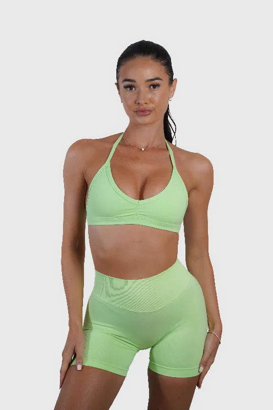 RECOIL SCRUNCH SHORTS - LIME GREEN