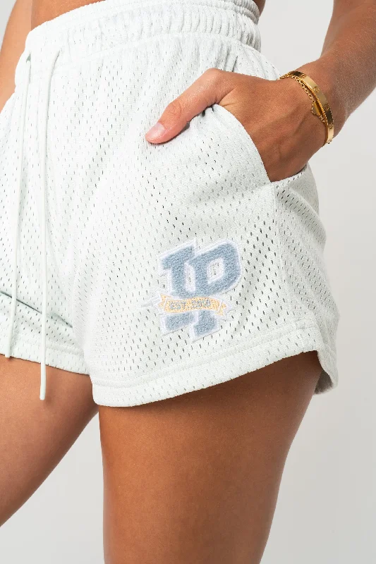 WOMEN'S ANNIVERSARY PATCH SHORTS - CELADON