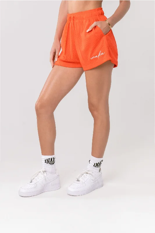 WOMEN'S BASIC SHORTS - ORANGE