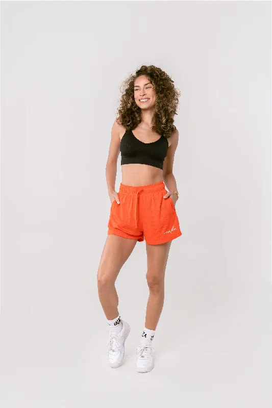 WOMEN'S BASIC SHORTS - ORANGE