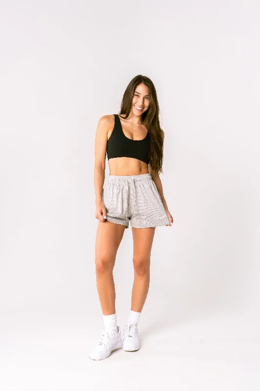 WOMEN'S BASIC SHORTS - COPPER GREY