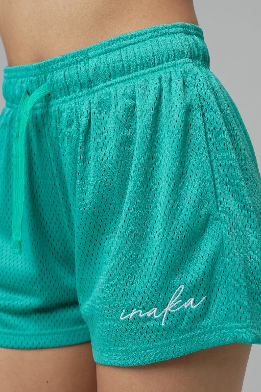 WOMEN'S BASIC SHORTS - SEAFOAM GREEN