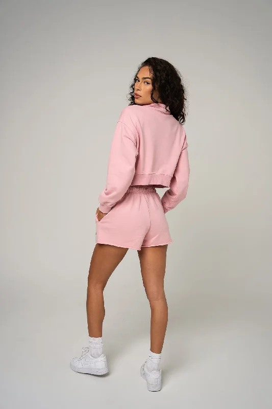 WOMEN'S FLEECE SHORTS - PINK