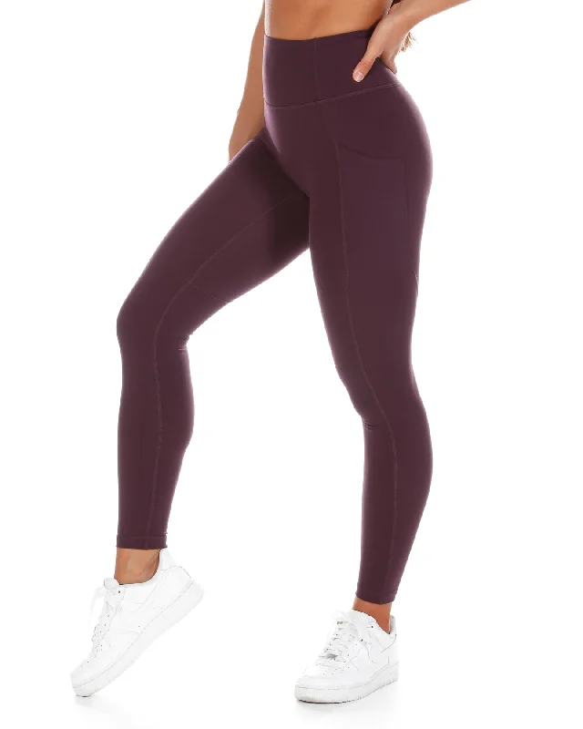 Aura Ascend Leggings - Wine