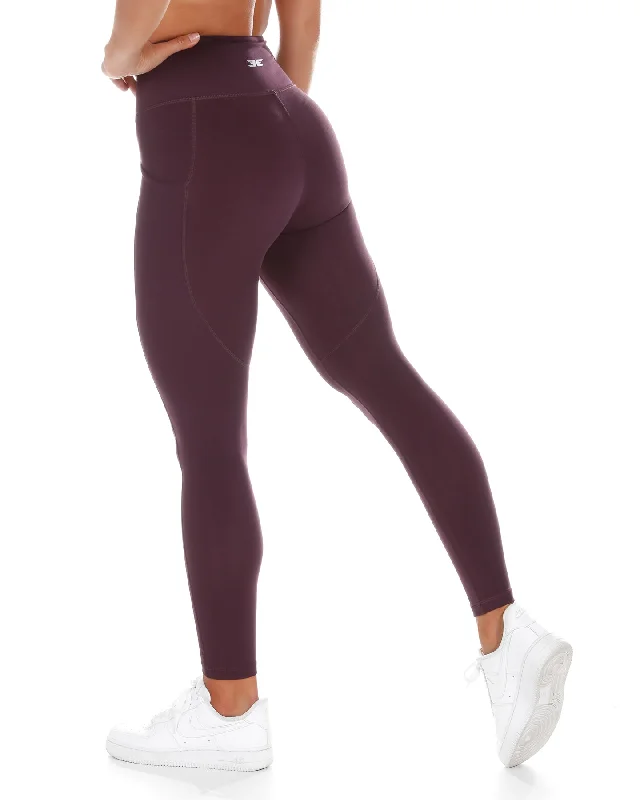 Aura Ascend Leggings - Wine