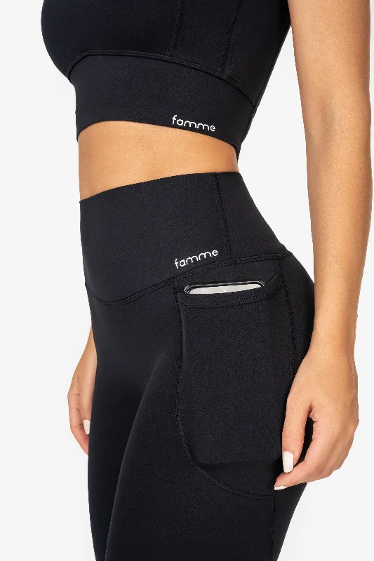 Black Endurance Pocket Leggings