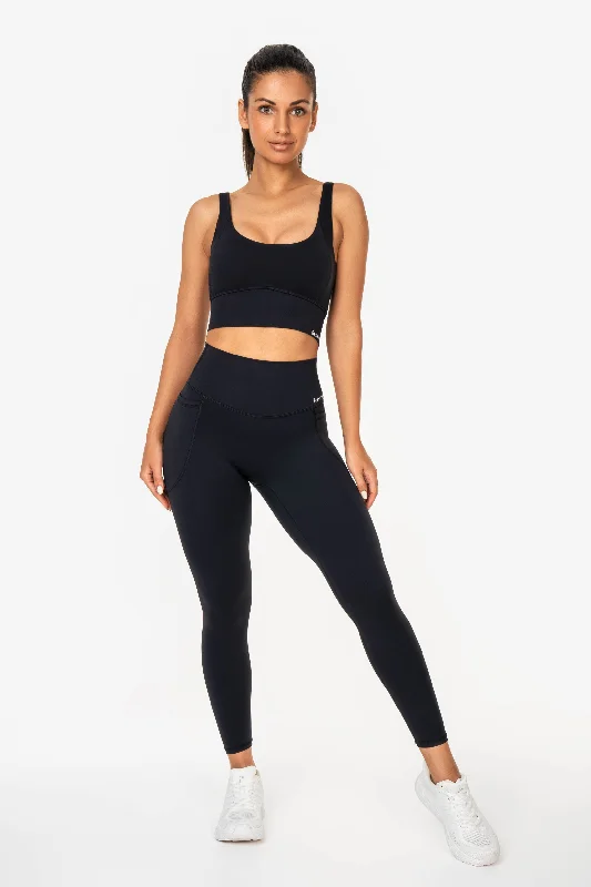 Black Endurance Pocket Leggings