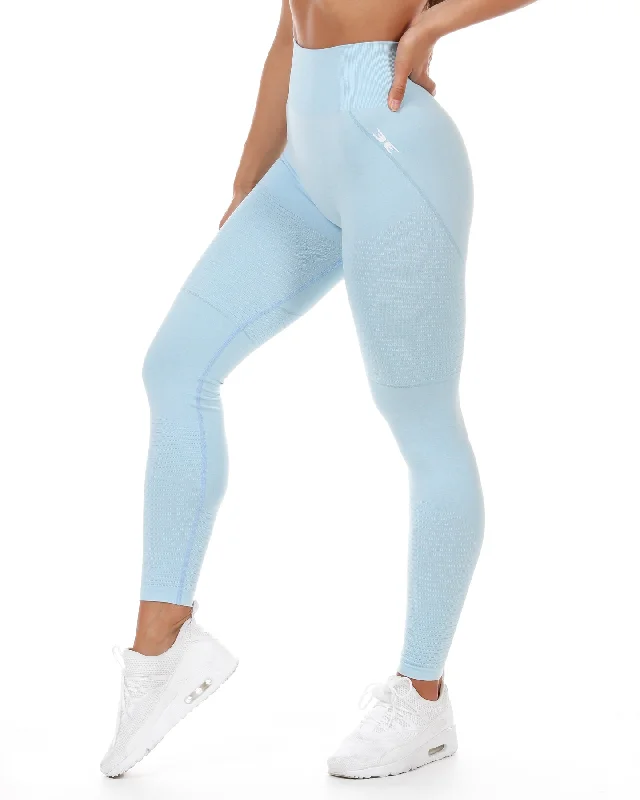 Elite Seamless Leggings - Pale Blue