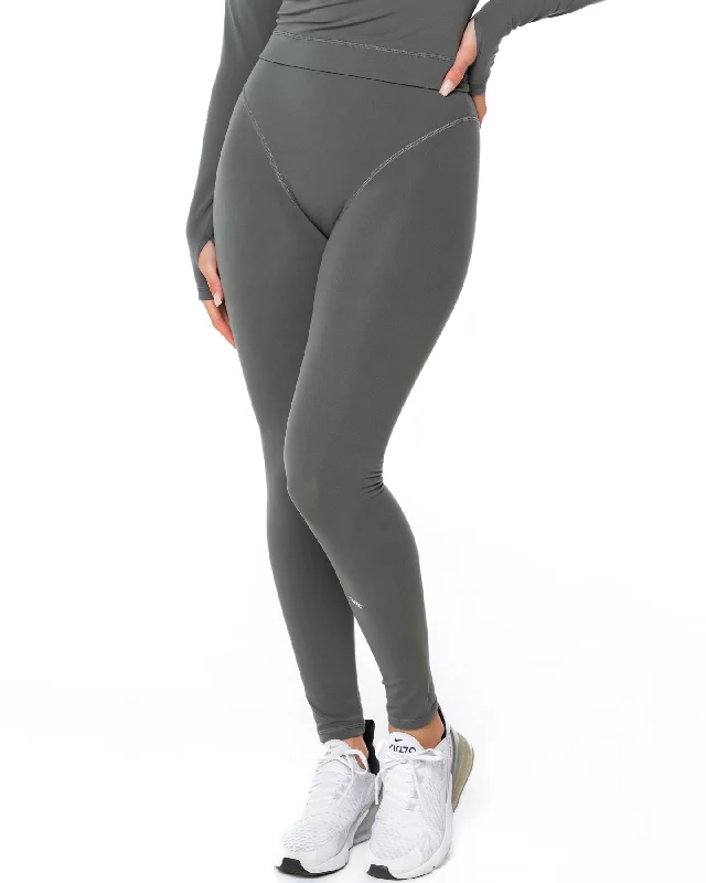 French Cut Leggings - Cloud Grey