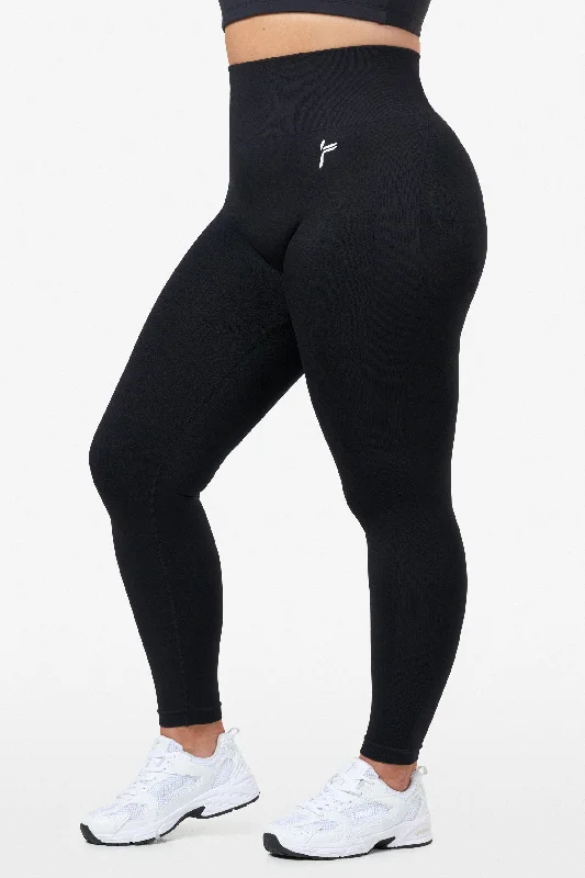 Black Peachy Scrunch Leggings