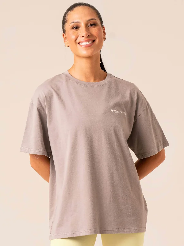 Embody Oversized T-Shirt - Steel Grey