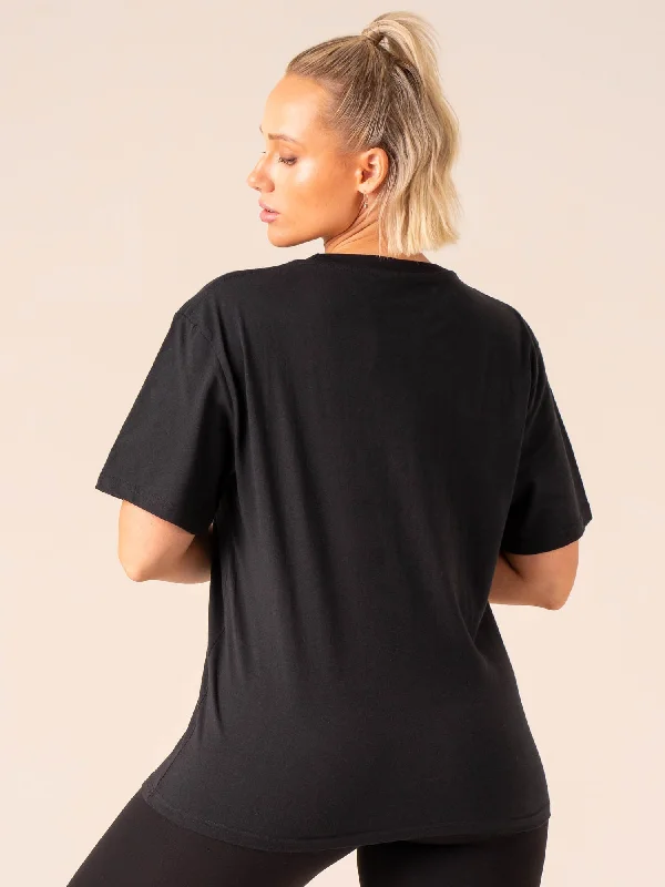 Grit Oversized T-Shirt - Black