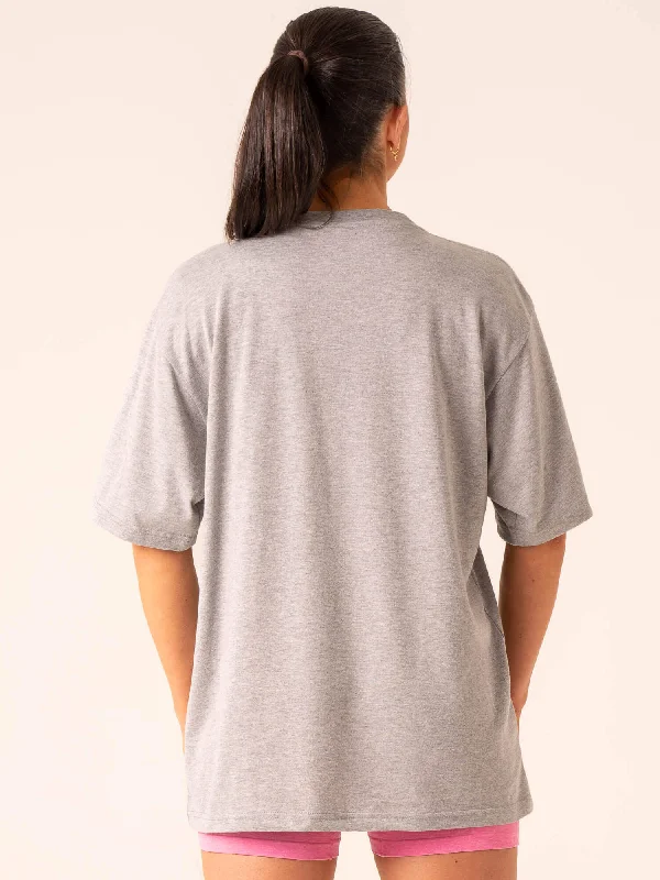 Lifting Club T-Shirt - Grey Marl