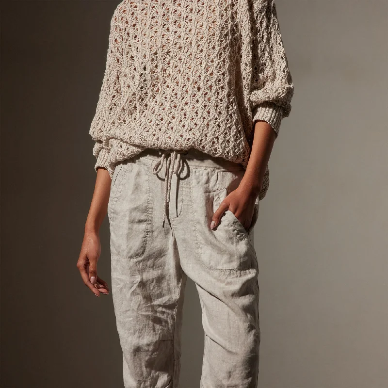 Linen Soft Drape Pant - Salt Pigment