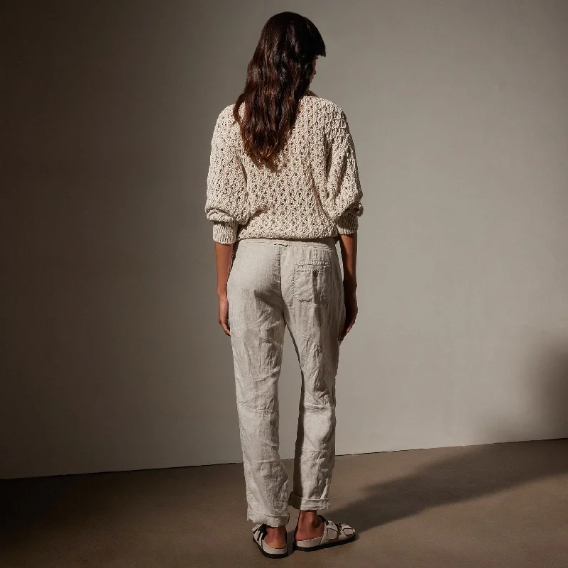 Linen Soft Drape Pant - Salt Pigment