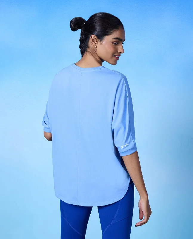 Nykd All Day Cotton Dolman Tee - NYLE278 - Hydrangea