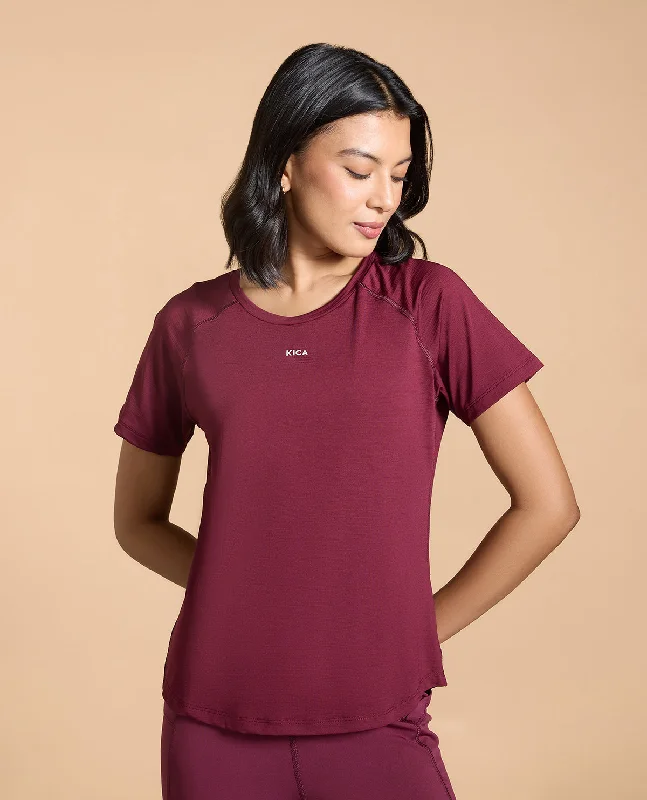 Regular Fit Basic Half Sleeves Top