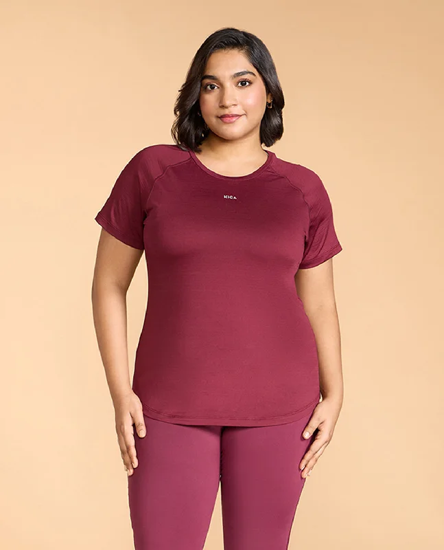 Regular Fit Basic Half Sleeves Top