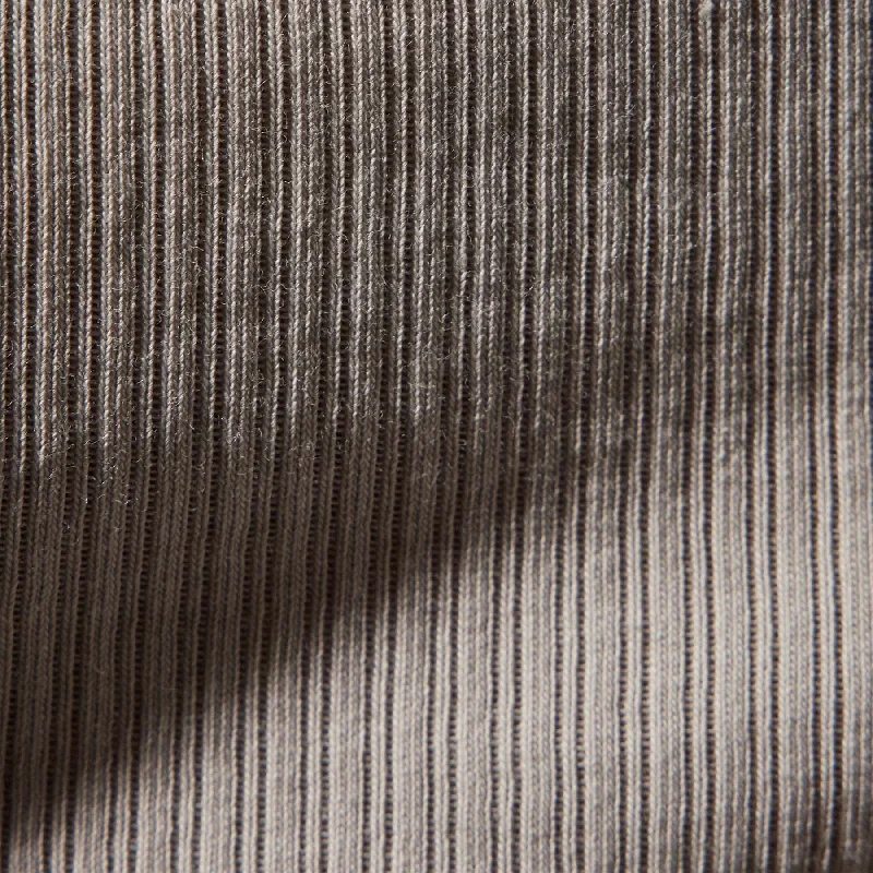 Ribbed High Neck Cami - Salt Pigment