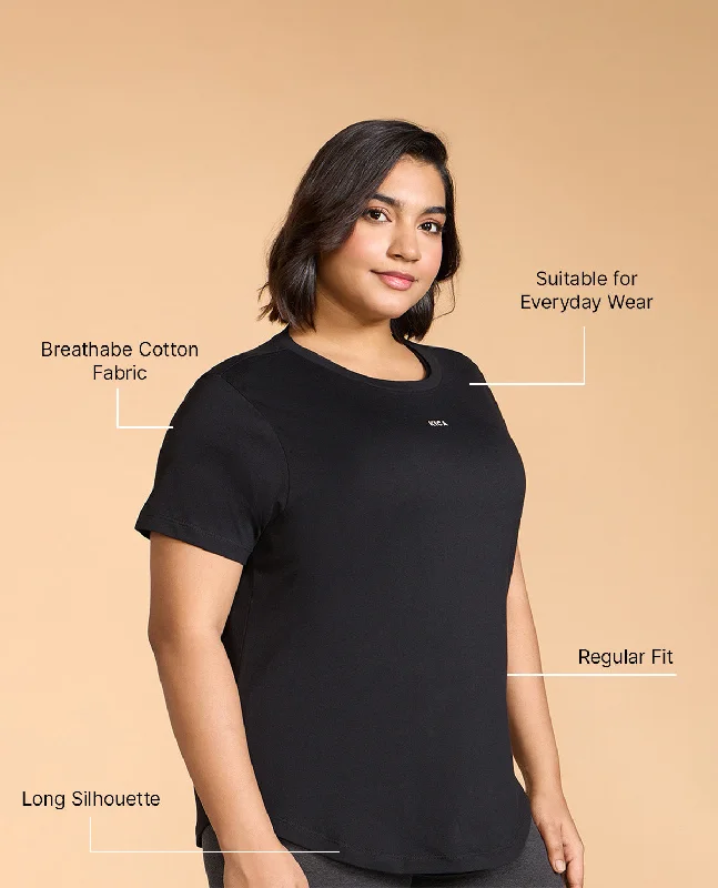 Women Solid Cotton Essential Top