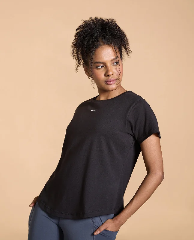 Women Solid Cotton Essential Top