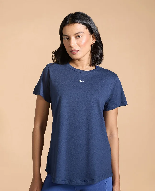 Women Solid Cotton Essential Hip Covering Top