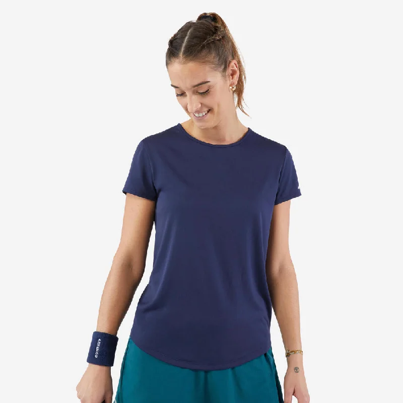 Women's Tennis Quick-Dry Crew Neck T-Shirt Essential 100