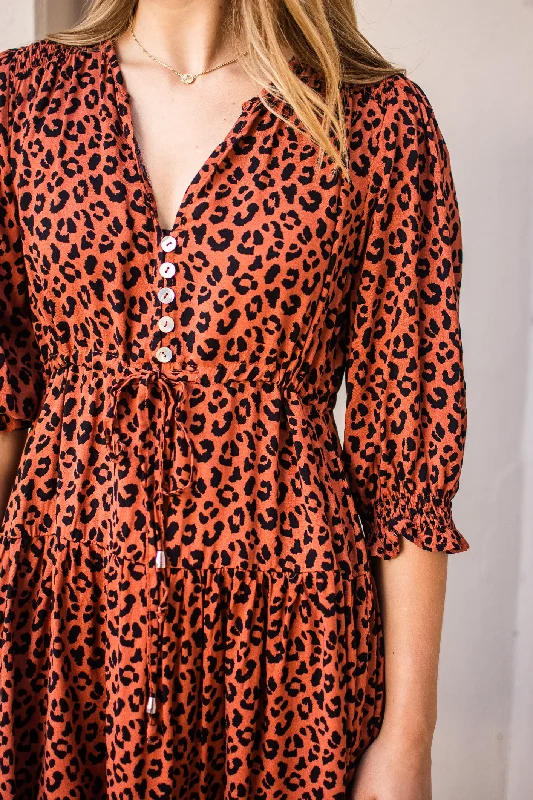 Ally leopard print Dress