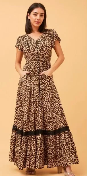 Alyssa Maxi Animal Print Dress