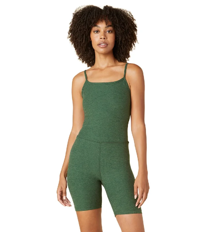 Beyond Yoga Spacedye Get In Gear Biker Jumpsuit Vetiver Green-Pine