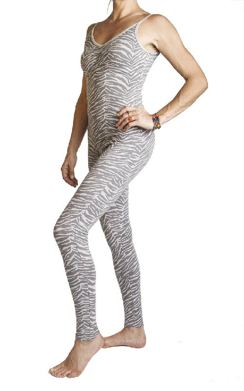 Zebra Grey Catsuit