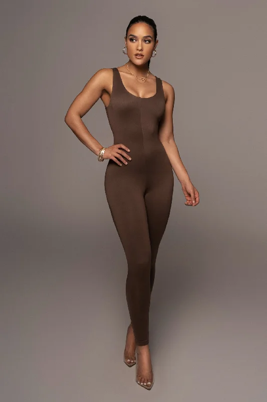 Chocolate Alo Double Layer Jumpsuit