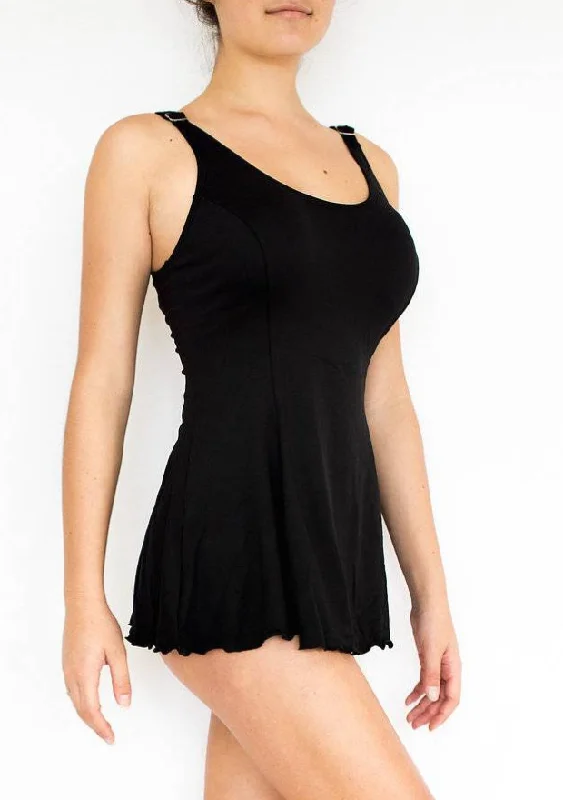 Tank Dress One Piece Black