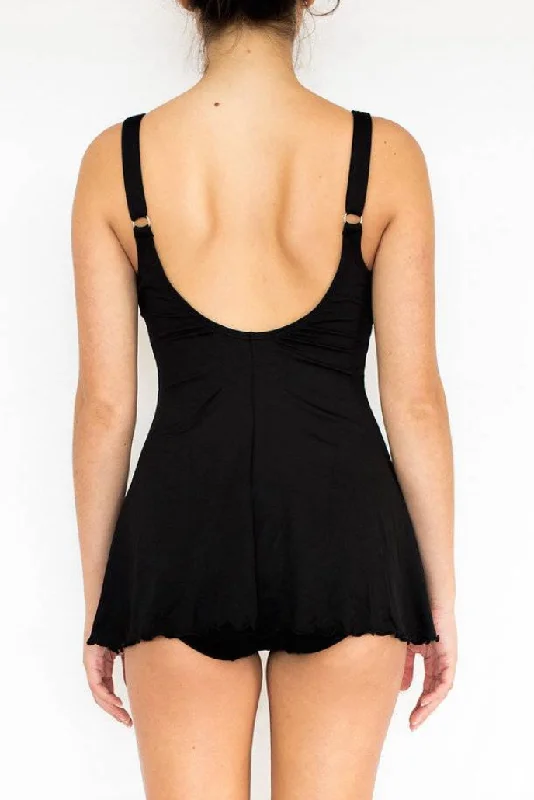 Tank Dress One Piece Black