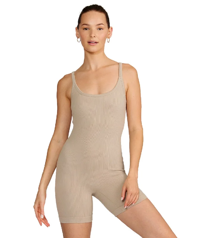 Cream Yoga Andrer Bodysuit Stone