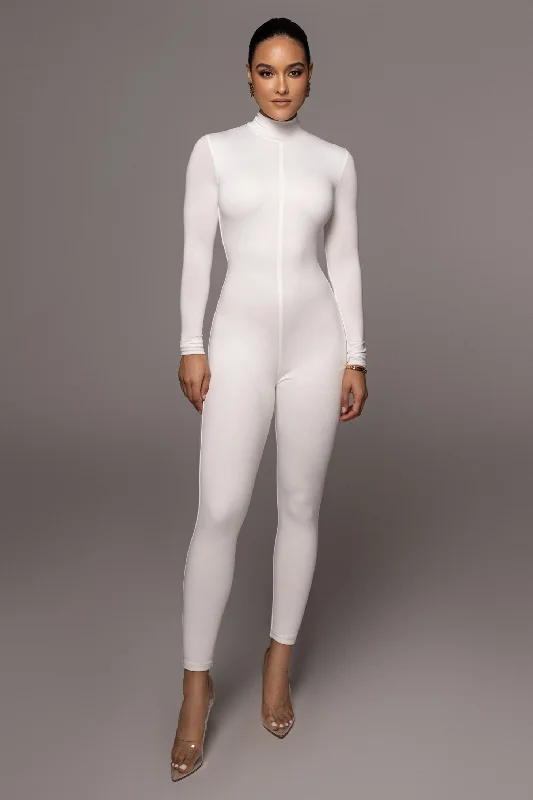 Jluxbasix White Raisa Jumpsuit