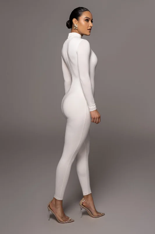 Jluxbasix White Raisa Jumpsuit