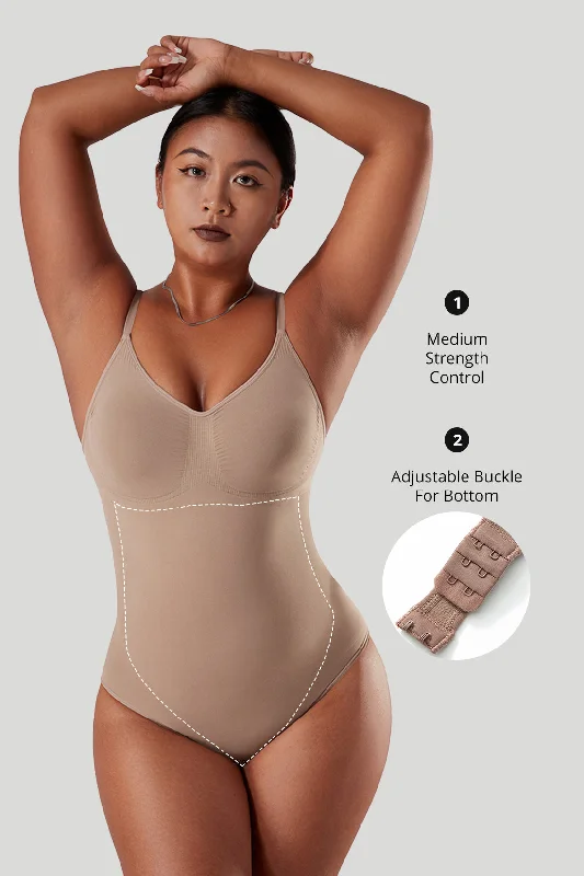 Spaghetti Straps Seamless Shapewear Bodysuit